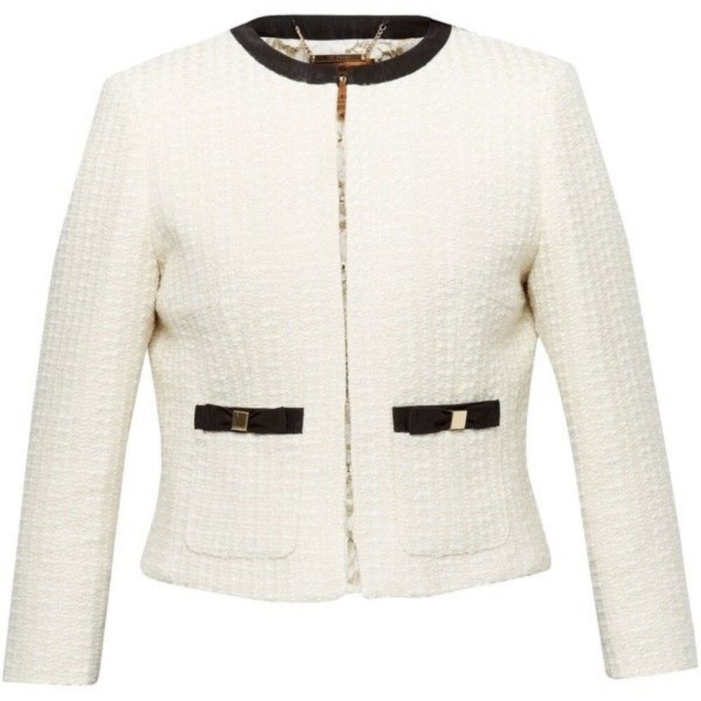 Ted Baker Cream and Black Blazer